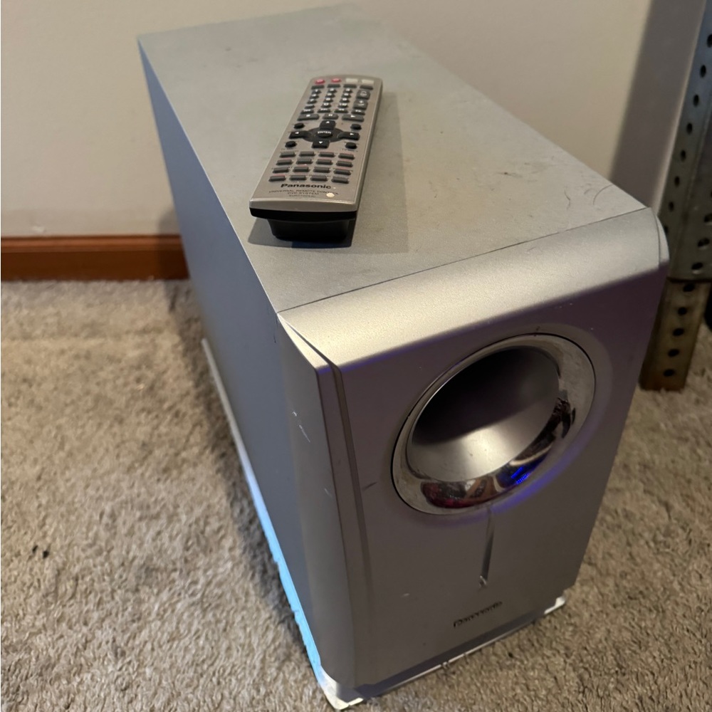 grey panasonic surround system